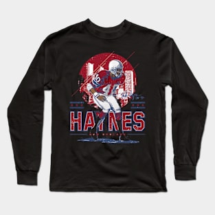 Mike Haynes New England Player Skyline Long Sleeve T-Shirt